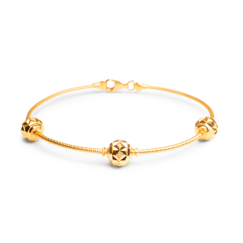 Petite Bangle Bracelet in 22K Yellow Gold